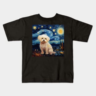 Maltese dog Night Kids T-Shirt